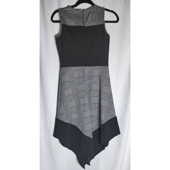 NEW Amelia NY Houndstooth plaid check Pin Up Dress midi XS 50s retro whimsygoth - Picture 6 of 8